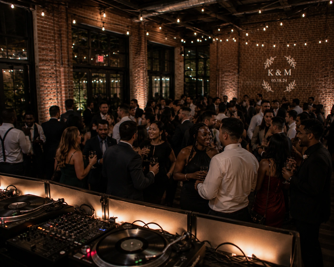 Guests celebrating at an event