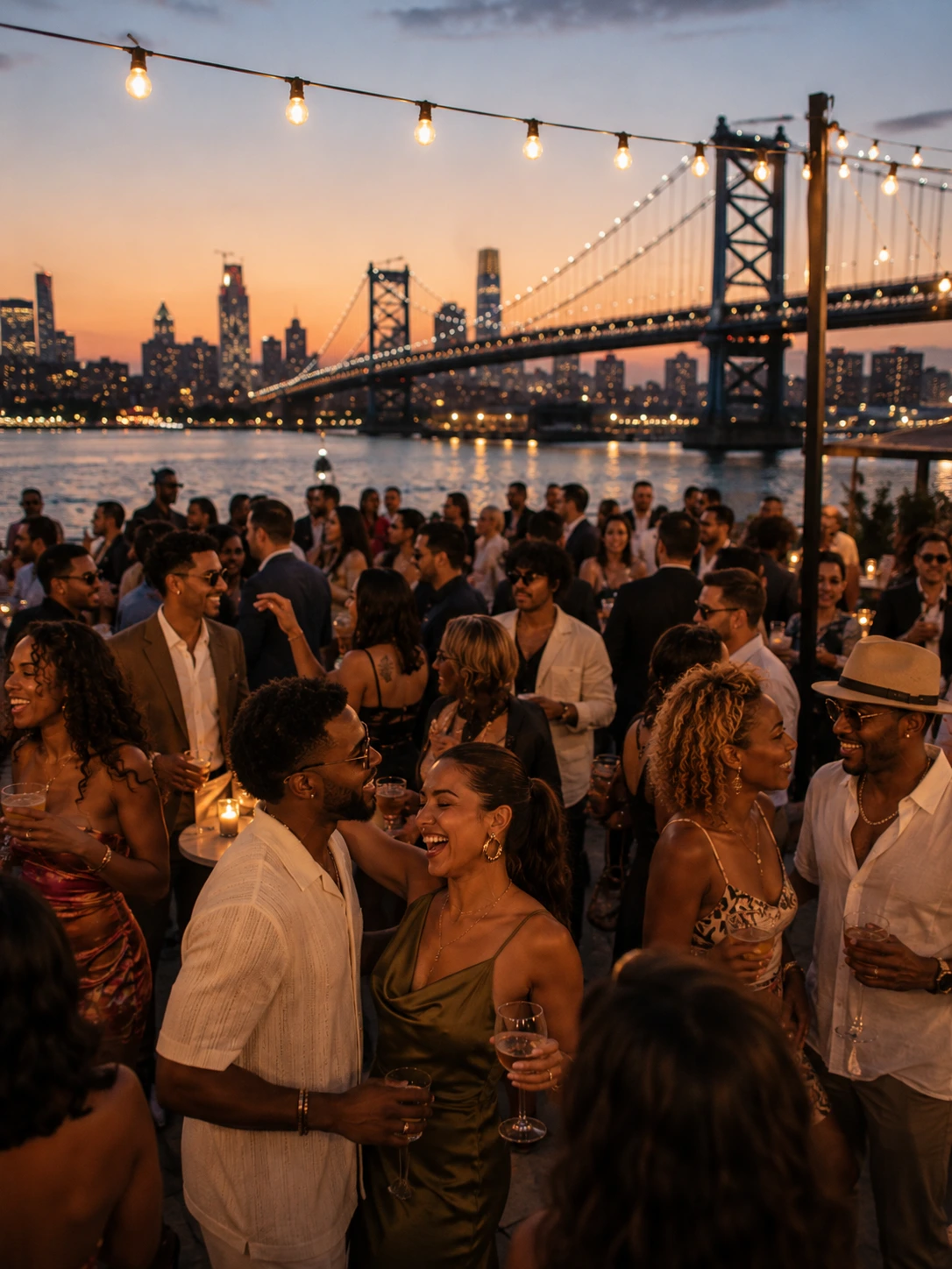 Guests enjoying a private celebration